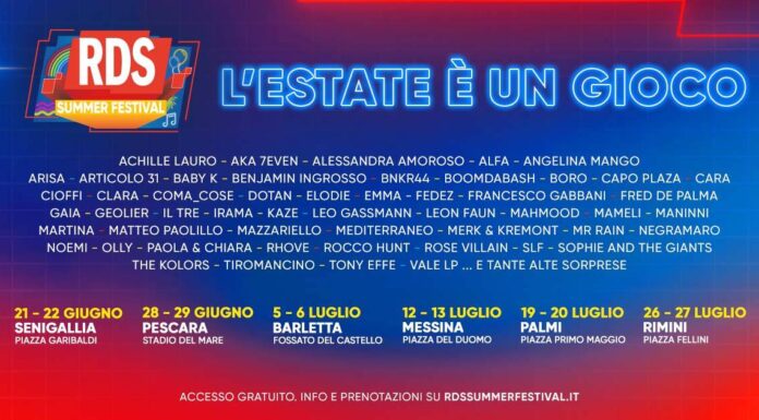 RDS Summer Festival 2024 - Artistas e datas