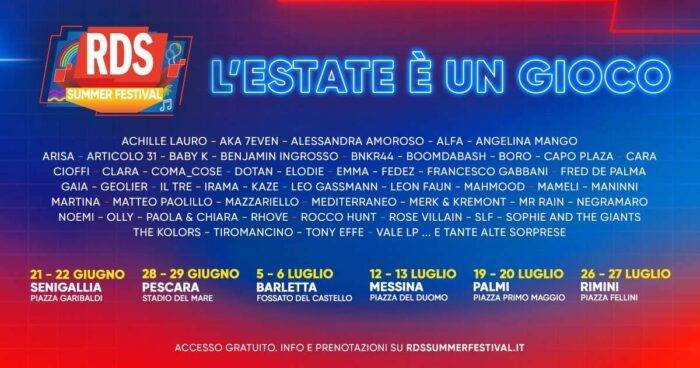 RDS Summer Festival 2024 - Artistas e datas