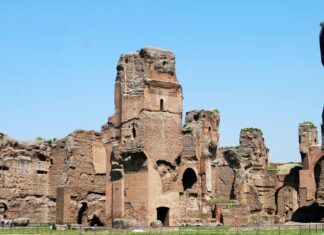 Termas de Caracalla em Roma na Italia