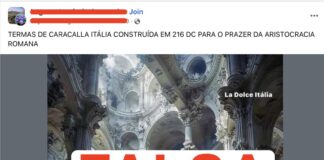 Imagem das Termas de Caracalla Falsa - Fake