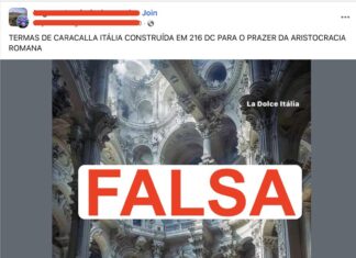 Imagem das Termas de Caracalla Falsa - Fake