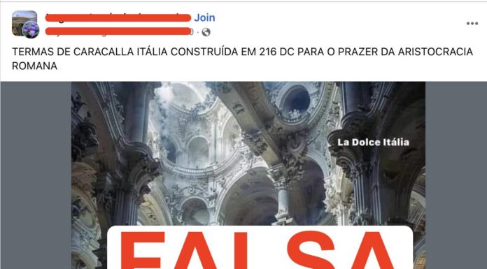 Imagem das Termas de Caracalla Falsa - Fake