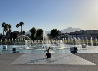 Fonte Marina em Palermo, Sicilia, Italia
