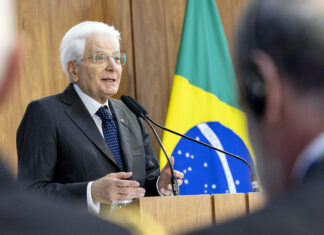 O Presidente da República Sergio Mattarella no Brasil - foto tirada em Brasília no dia 15 de julho de 2024 por Paolo Giandotti - Assessoria de Imprensa e Comunicação da Presidência da República