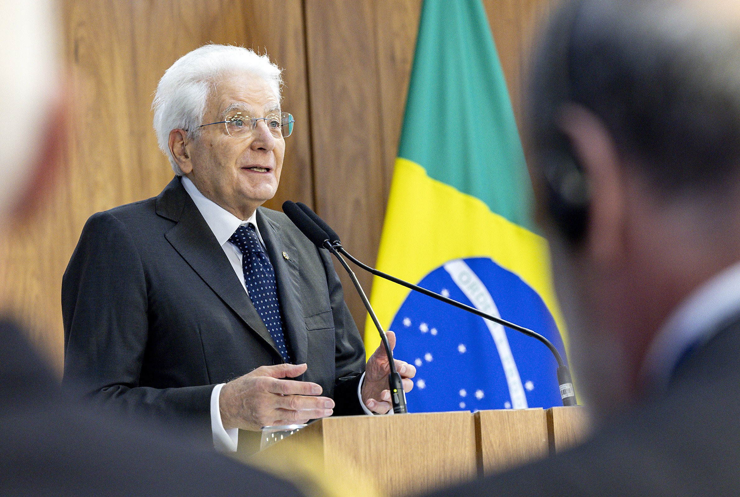 Sergio Mattarella no Brasil: visita do presidente da República italiana em Brasília, Porto Alegre, São Paulo, Rio de Janeiro e Salvador 2 O Presidente da República Sergio Mattarella no 15 de julho de 2024 em Brasília, capital do Brasil - (Foto de Paolo Giandotti - Assessoria de Imprensa e Comunicação da Presidência da República)