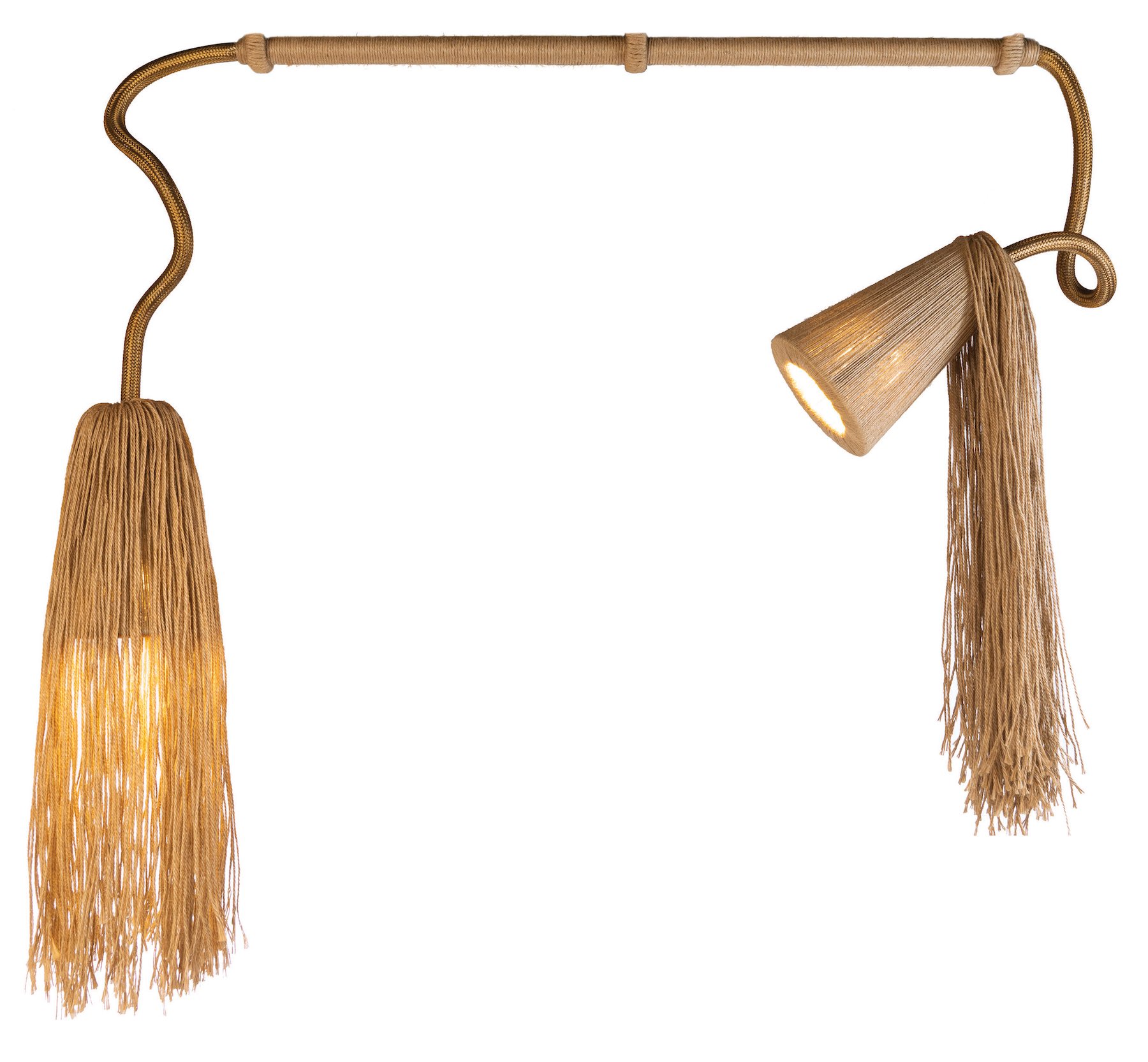 A luminária Dionísio é uma homenagem aos quilombos, comunidades fundadas por escravos fugidos durante o período colonial no Brasil