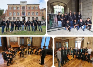 A Orquestra Dedilharcos na Itália em 2023 - apresentação em Milão