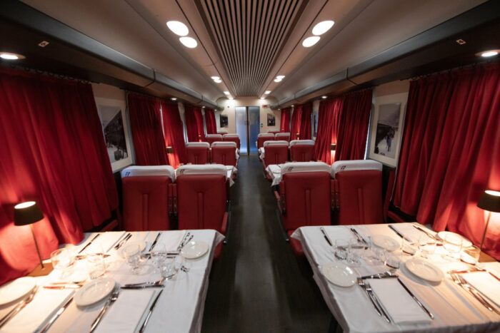Trens Turísticos da Trenitalia - sala restaurante