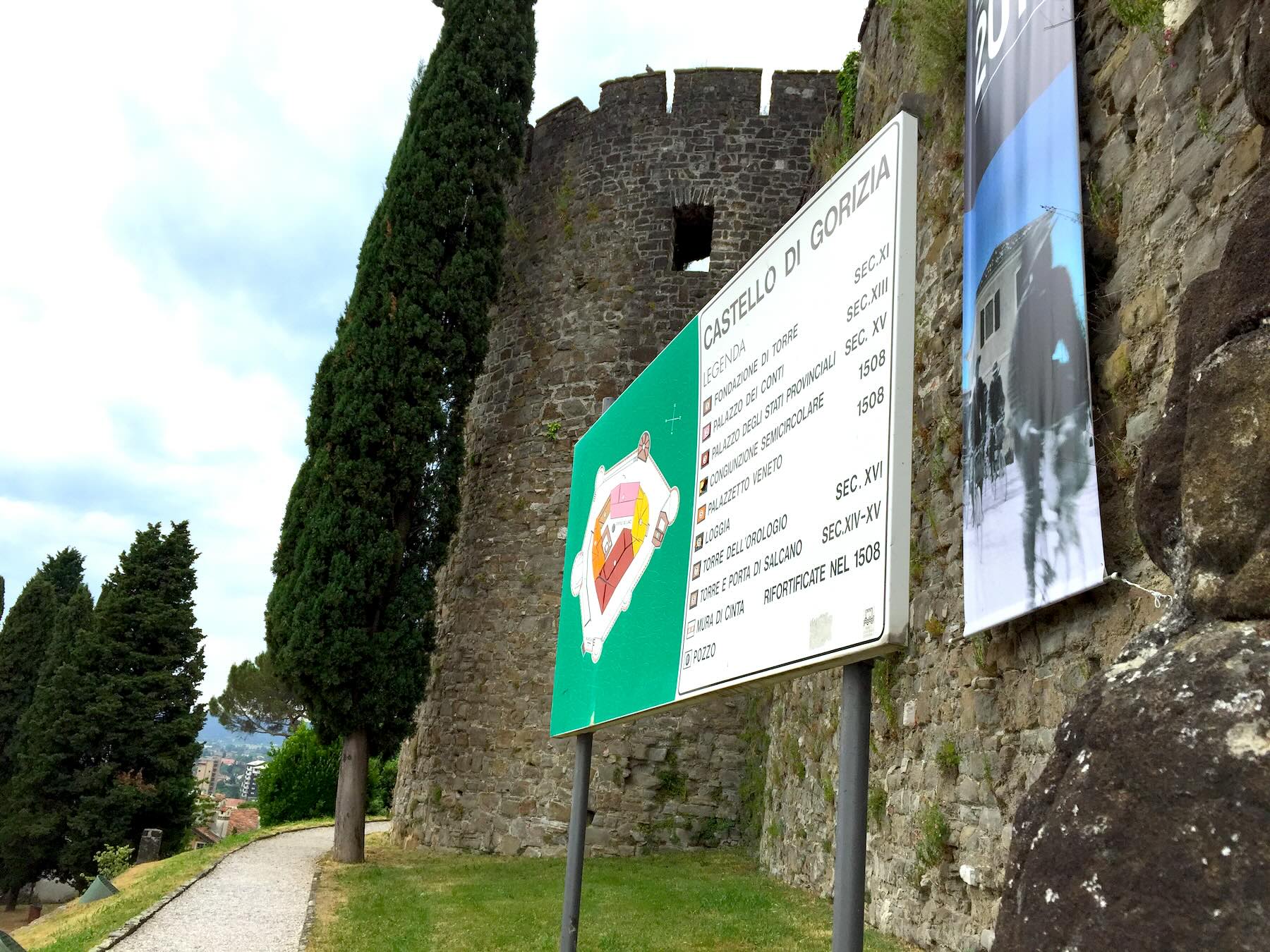 O castelo de Gorizia