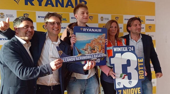 Novas Rotas da Ryanair no aeroporto de Reggio Calabria