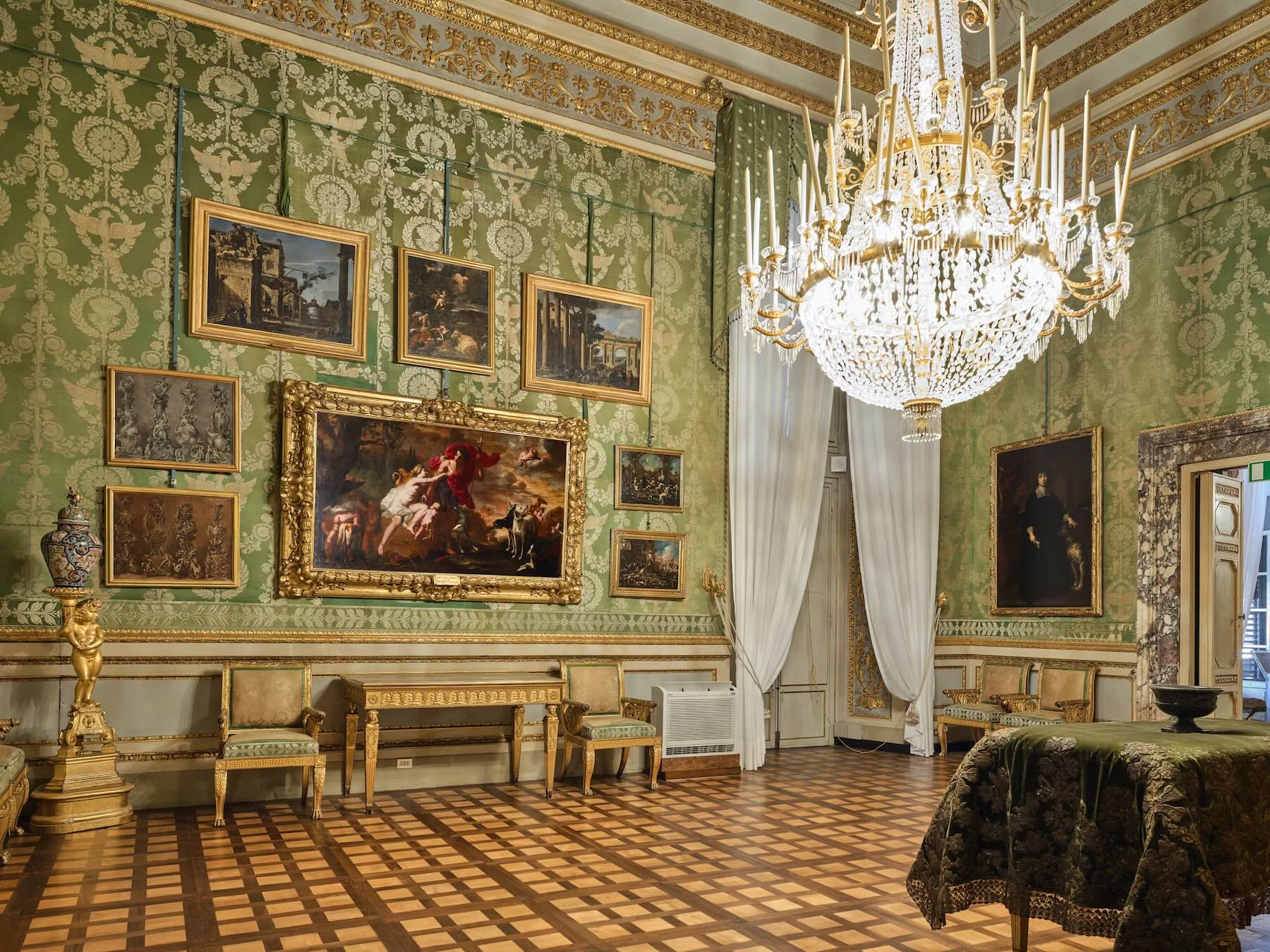 Os apartamentos Reais do Palazzo Pitti - Sala dei Pappagalli