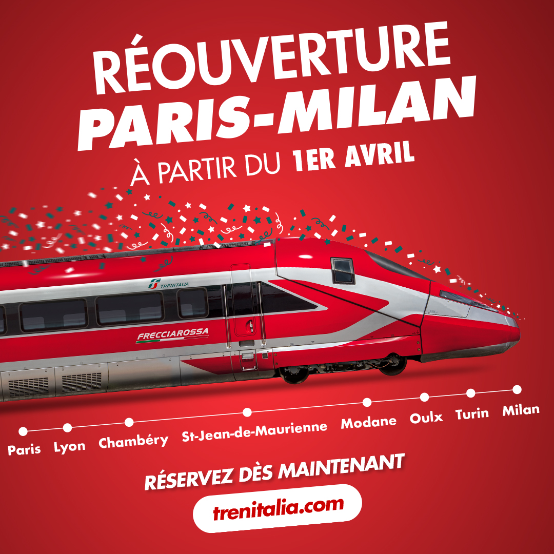 Paris-Milão: o Frecciarossa está de volta em abril de 2025 - BRASIL NA ...