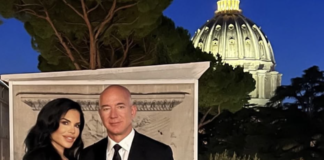 Lauren Sanchez e Jeff Bezos e