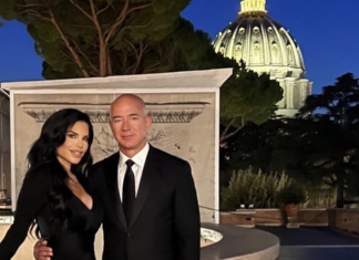 Lauren Sanchez e Jeff Bezos e