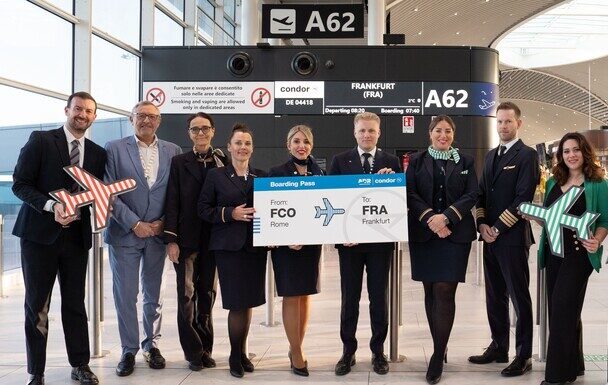 Condor inaugura voos diretos para Roma e Palermo Condor inaugura rota FCO-FRA voos de Roma Fiumicino para Frankfurt
