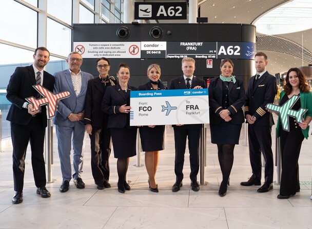 Condor inaugura rota FCO-FRA voos de Roma Fiumicino para Frankfurt
