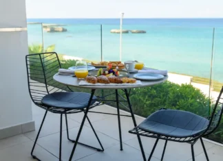 Poesia Retreat & Spa Hotel Una Salento San Foca - terraço da suíte com vista para o mar