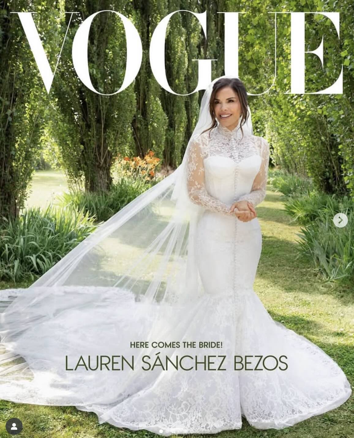 casamento de Lauren Sánchez Bezos na Vogue