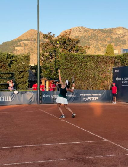 Carlota Martinez Cirez no Palermo Ladies Open em 19 de julho de 2025