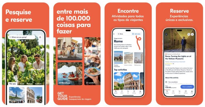 Código promocional Get Your Guide: 5% de desconto em qualquer experiência pelo app 1 Código promocional Get Your Guide: 5% de desconto em qualquer experiência pelo app: BRASILNAITALIANET5