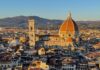 Vista do centro histórico de Florença com a catedral em destaque: a localização do seu hotel pode fazer a diferença na hora de escolher como ir do Aeroporto de Pisa a Florença