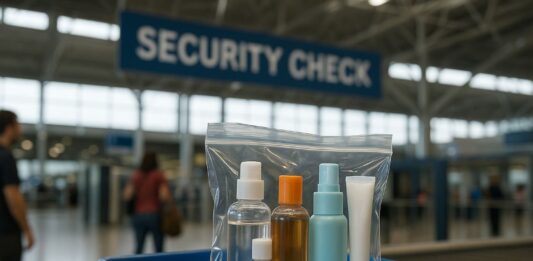 Liquidos nos aeroportos italianos - imagem ilustrativa gerada por IA