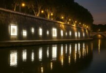 Luminis: a nova instalação luminosa no Tevere transforma Roma em um palco urbano