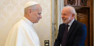 Papa Leone XIV recebe Lula em visita privada no Vaticano