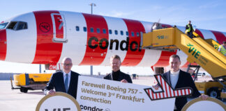 Condor se despede do Boeing 757-300 com uma festa nas alturas