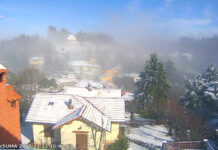 primeira neve na Toscana