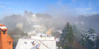 primeira neve na Toscana