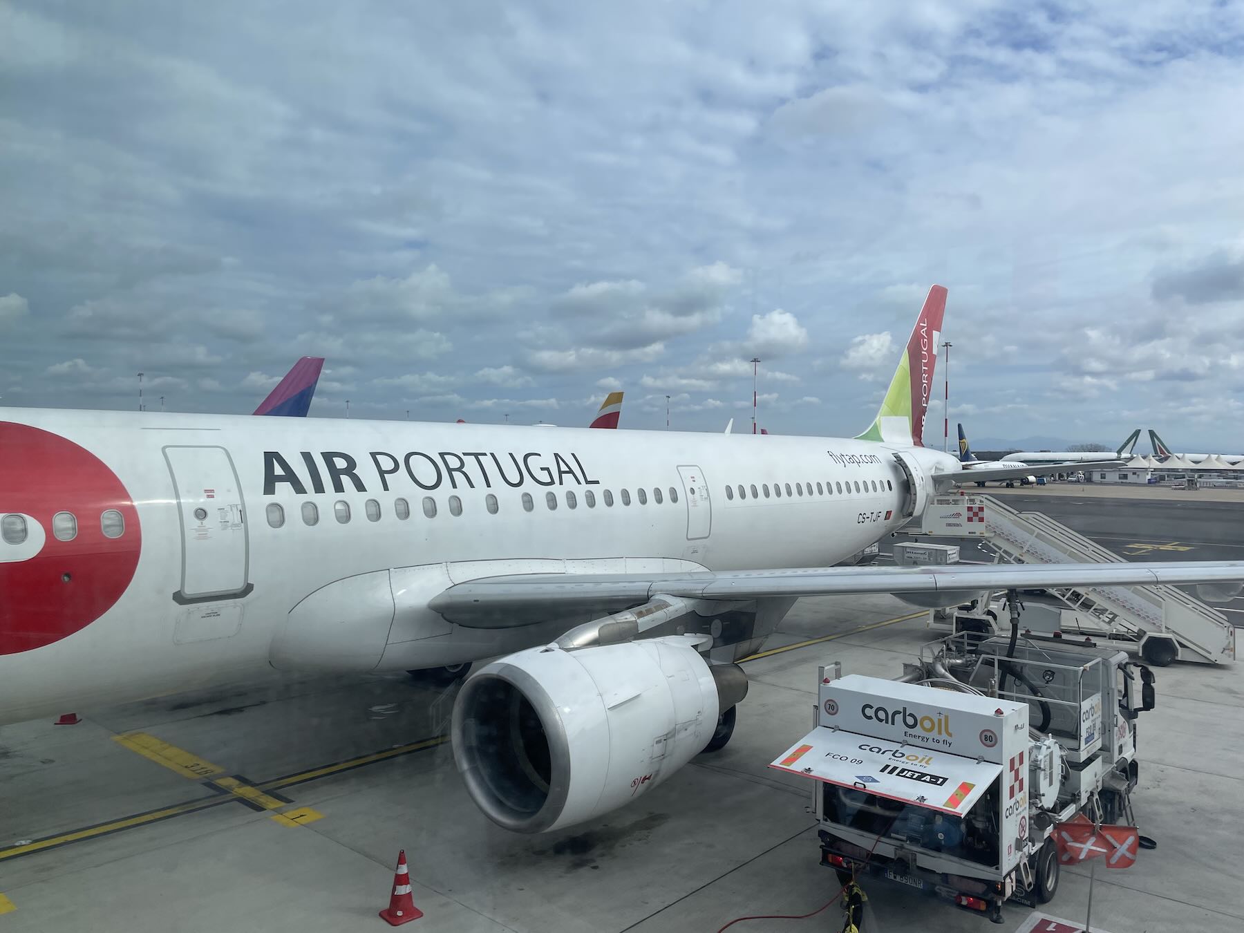 TAP Air Portugal - modelo de avião que voa do Aeroporto Fiumicino em Roma até Lisboa