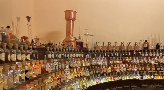 O ateliê em Florença onde acontece a "Masterclass de perfume e experiência sensorial" onde pude criar meu perfume personalizado em Florença