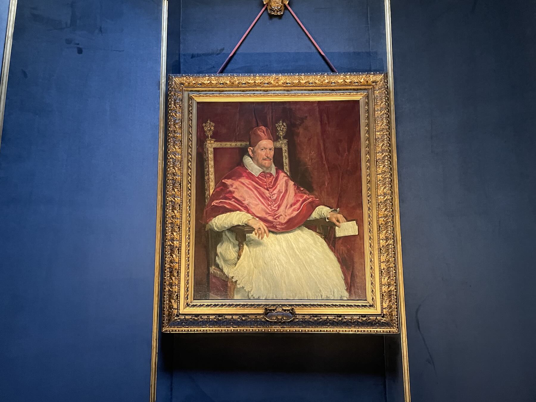 Galleria Doria Pamphilj em Roma: Velázquez e Caravaggio no palácio da Via del Corso 11 O retrato do Papa Inocêncio X realizado por Velázquez em 1650: o olhar do Papa ao vivo é impressionante