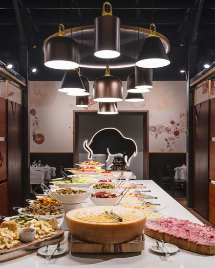 O buffet do Barbacoa Milano