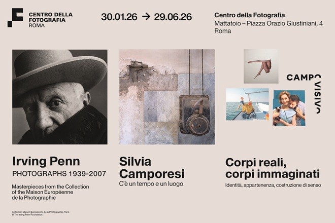 mostras no Centro della Fotografia de Roma - Irving Penn, Silvia Camporesi e Corpi Reali, Corpi Immaginati