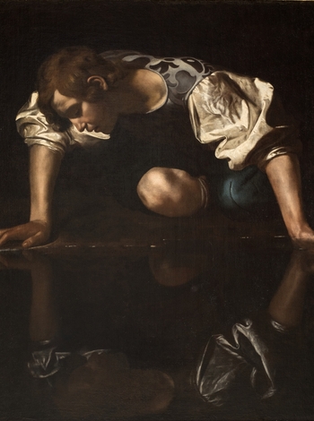 Narciso (O famoso jovem admirando o próprio reflexo na água)
