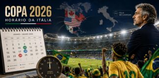 Calendário da Copa do Mundo 2026 no horário da Itália: datas principais e jogos do Brasil Calendário da Copa do Mundo 2026 no horário da Itália: datas principais e jogos do Brasil