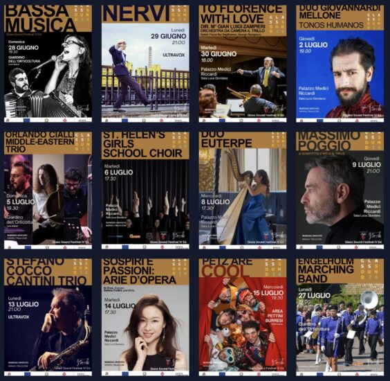Glass Sound Festival em Florença tem música gratuita durante o verão italiano