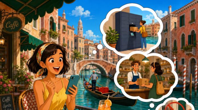Amazon na Itália: como comprar sem depender do hotel ou Airbnb Amazon na Itália: como comprar sem depender do hotel ou Airbnb usando um ponto de retirada programado