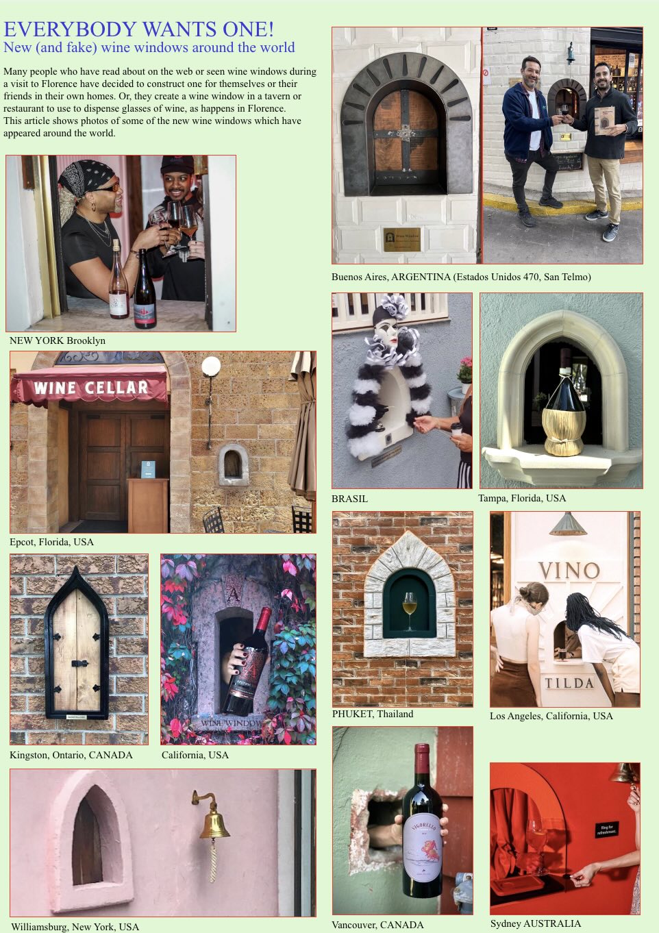 Buchette del vino: como uma tradição quase esquecida de Florença virou atração dos tempos de Instagram 6 Imagens das "Buchette del Vino" espalhadas pelo mundo depois do trend em Florença