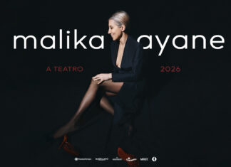 Malika Ayane na Itália: agenda completa da turnê “A Teatro 2026” (14 cidades, de Roma a Palermo) Malika Ayane, cartaz oficial da turnê A Teatro 2026