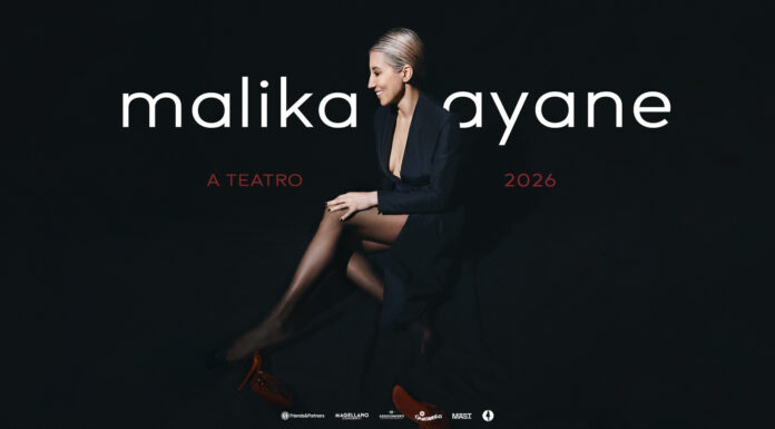Malika Ayane na Itália: agenda completa da turnê “A Teatro 2026” (14 cidades, de Roma a Palermo) Malika Ayane, cartaz oficial da turnê A Teatro 2026