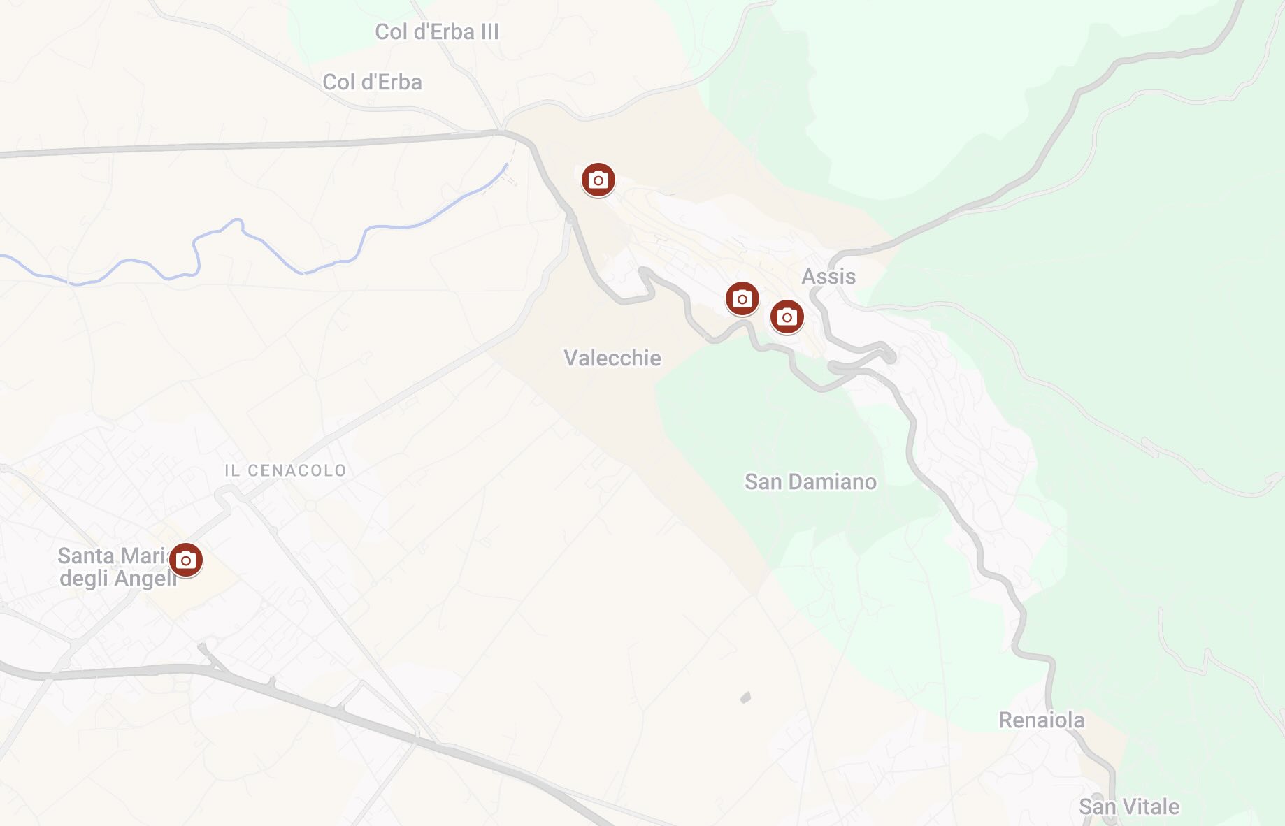 Santuário da Espoliação em Assis: onde fica o túmulo de Carlo Acutis 5 mapa santuario da espoliacao