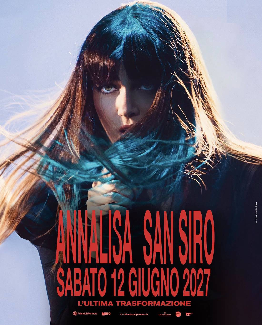 Annalisa no estádio San Siro em 2027: ingressos, preços e como se organizar para o único show do ano 1 Cartaz oficial do show da Annalisa no San Siro: sábado, 12 de junho de 2027