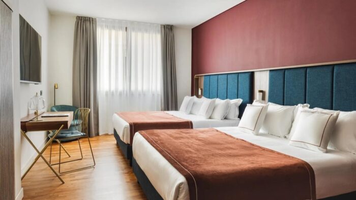 5 ideias de hotel em Ferrara 4 Quarto do Casa D'Este - Hotel Ferrara, em frente ao castelo de Ferrara