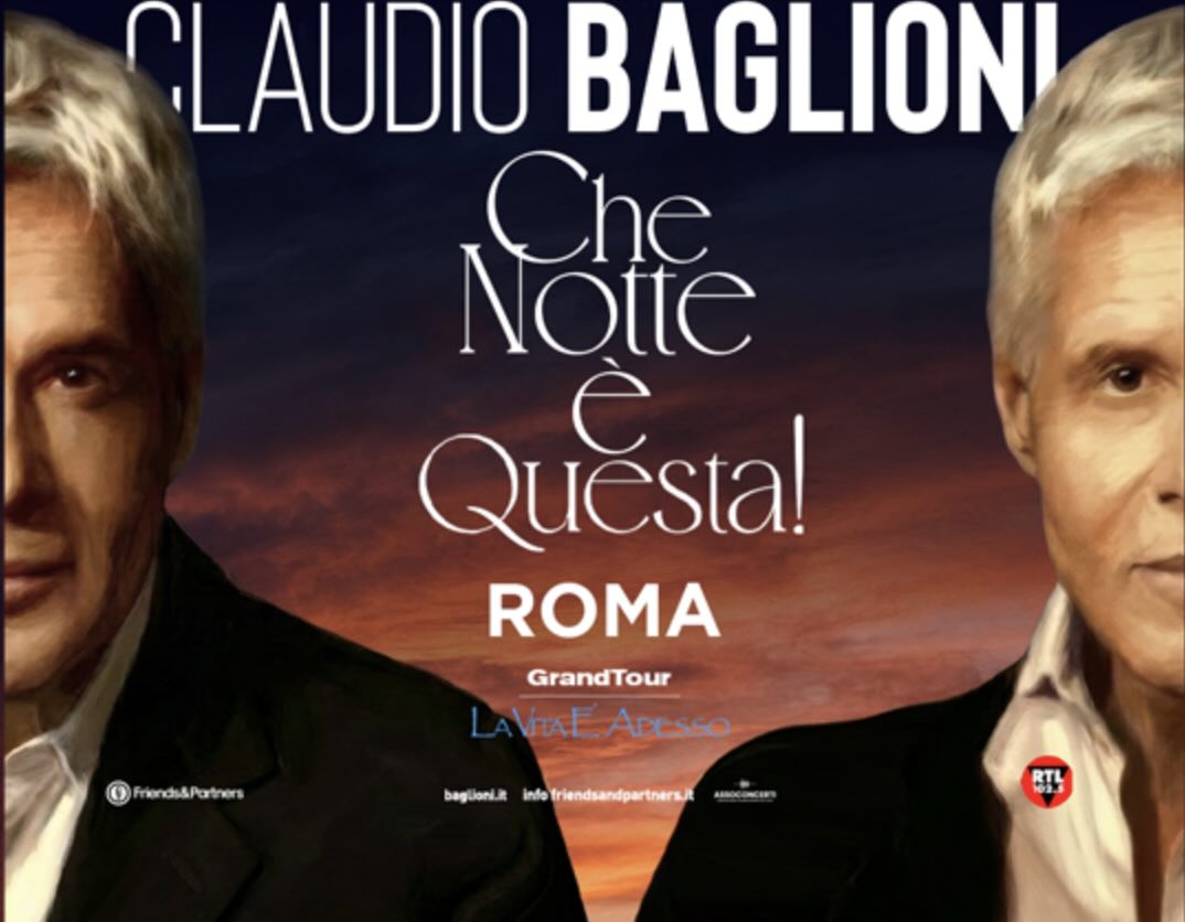 Ingressos para os shows de Claudio Baglioni em Roma já começam a esgotar
