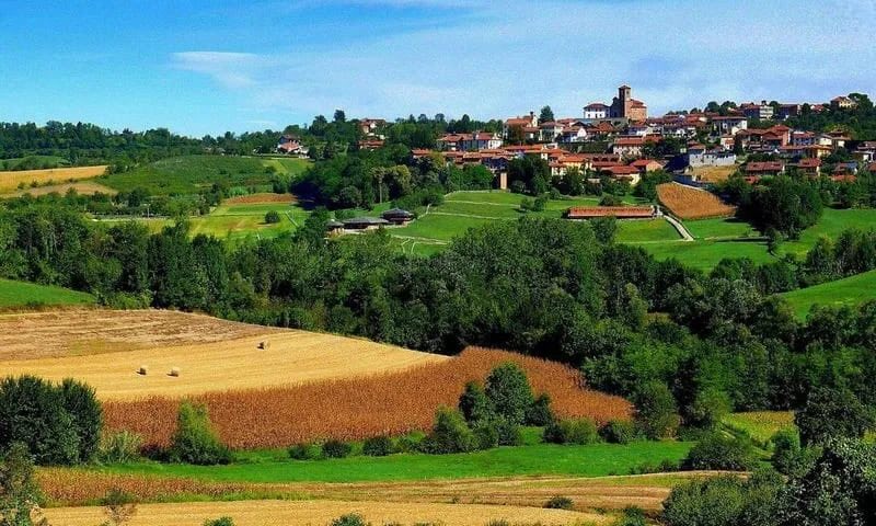 O vilarejo de Marentino, no Piemonte 