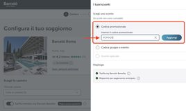 Código Promocional Barceló Roma: 10% de desconto e o que saber antes de reservar Código promocional Barceló Roma ROMA26 aplicado na tela de reserva do site oficial