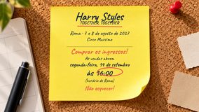 Harry Styles em Roma 2027: ingressos, preços e dicas Lembrete: ingressos de Harry Styles em Roma à venda a partir de segunda-feira, 14 de setembro, às 16:00, horário de Roma